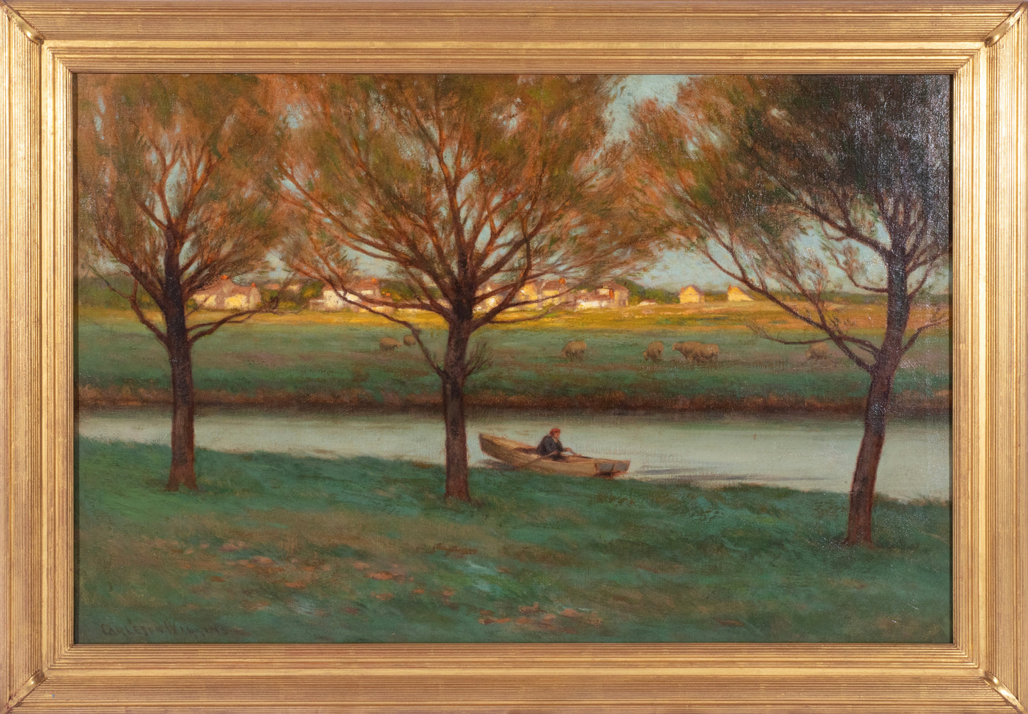 J. Carleton Wiggins - Evening Row 24.5" x 36"