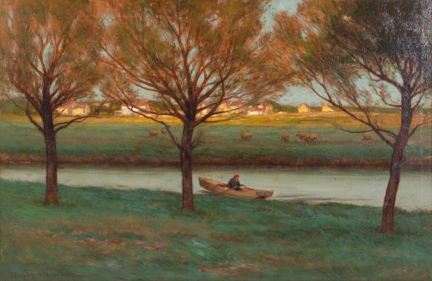 J. Carleton Wiggins - Evening Row 24.5" x 36"