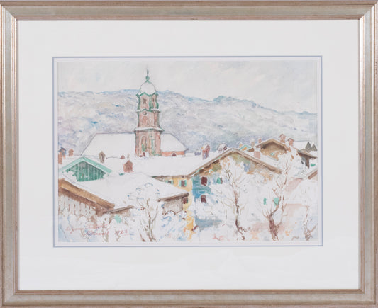 Lee Greene Richards - The Organ 1923 13" x 16.25"