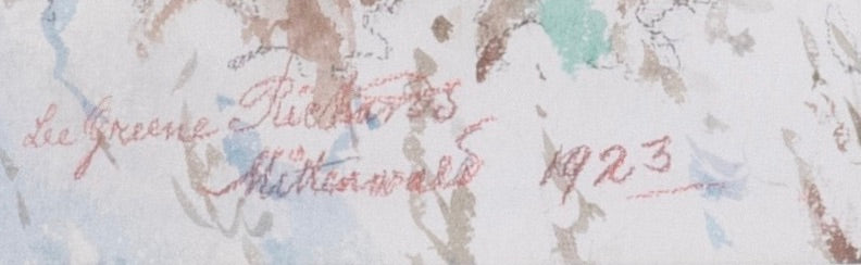 Lee Greene Richards - The Organ 1923 13" x 16.25"