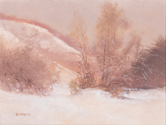 Ken Baxter - City Creek Snow 1974 17.5" x 23.5"