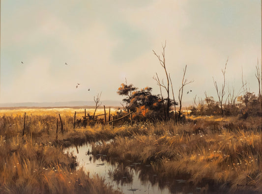 Heinie Hartwig - Stream in a Field 18" x 24"