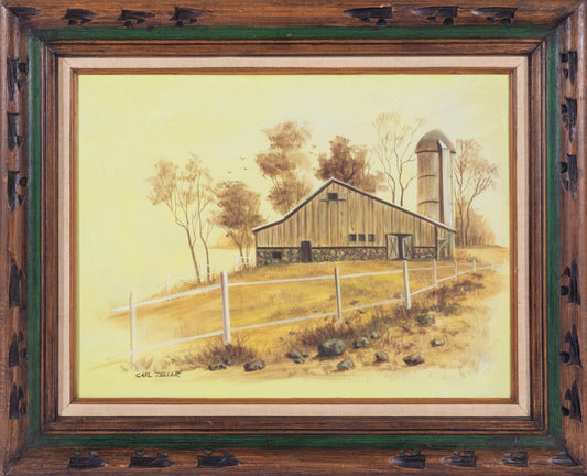 Carl Zeller - Barn House 23" x 17.5"