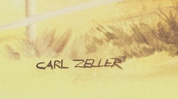 Carl Zeller - Barn House 23" x 17.5"