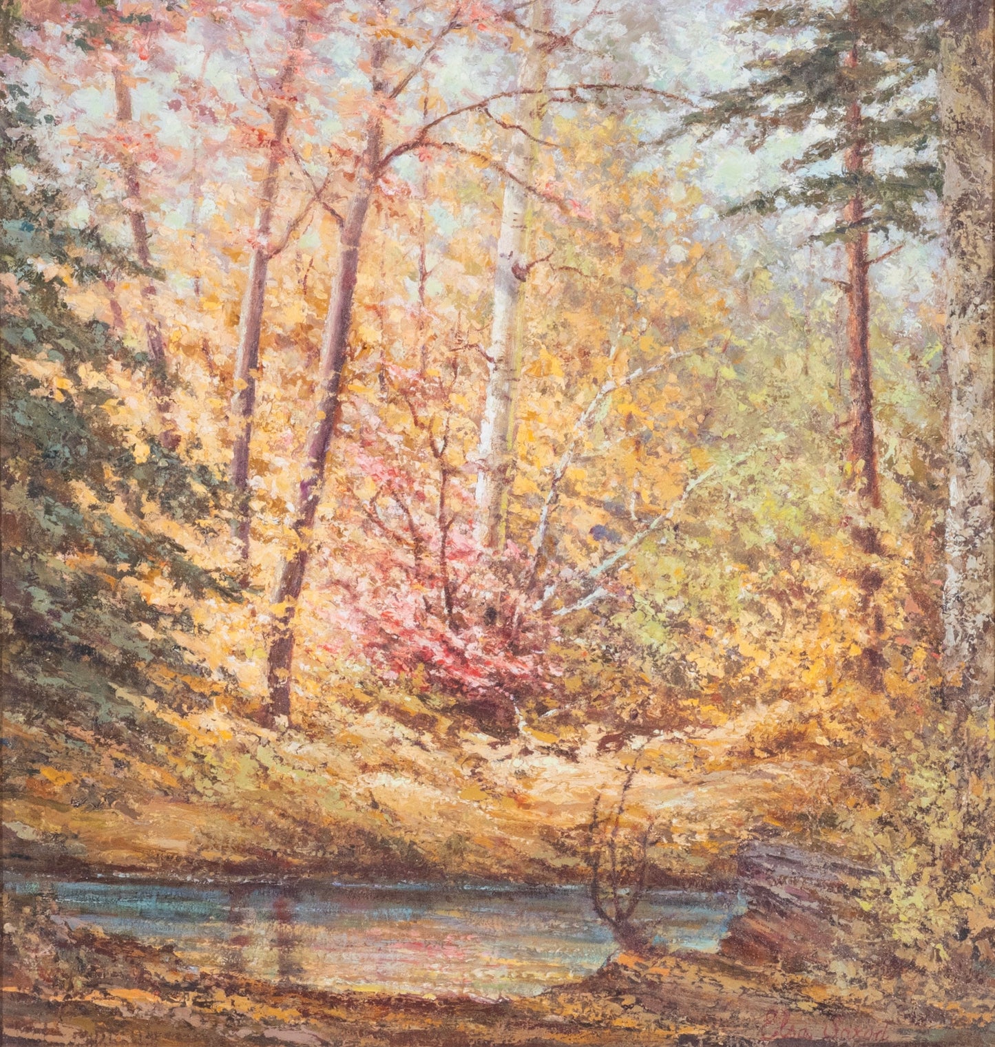 Elsa Erickson Saxod - A Retreat 19" x 20"