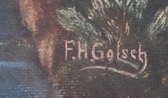 Fred H. Golsch - Impressionistic Landscape 14.5” x 17.75”