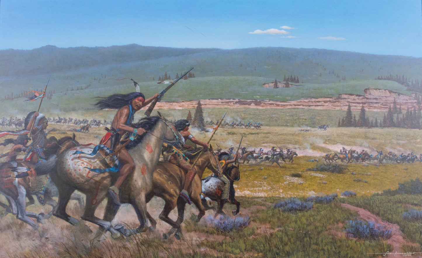 Frank Magsino - Strong Hearts to the Front 20" x 32"