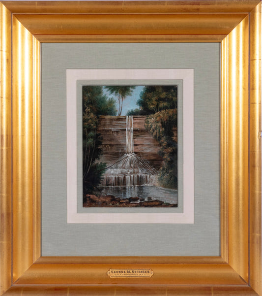 George Martin Ottinger - Waterfall, January 2, 1875 8" x 10"