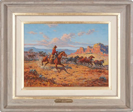 Walt LaRue - No Spot for a Greenhorn 2001 12" x 16"