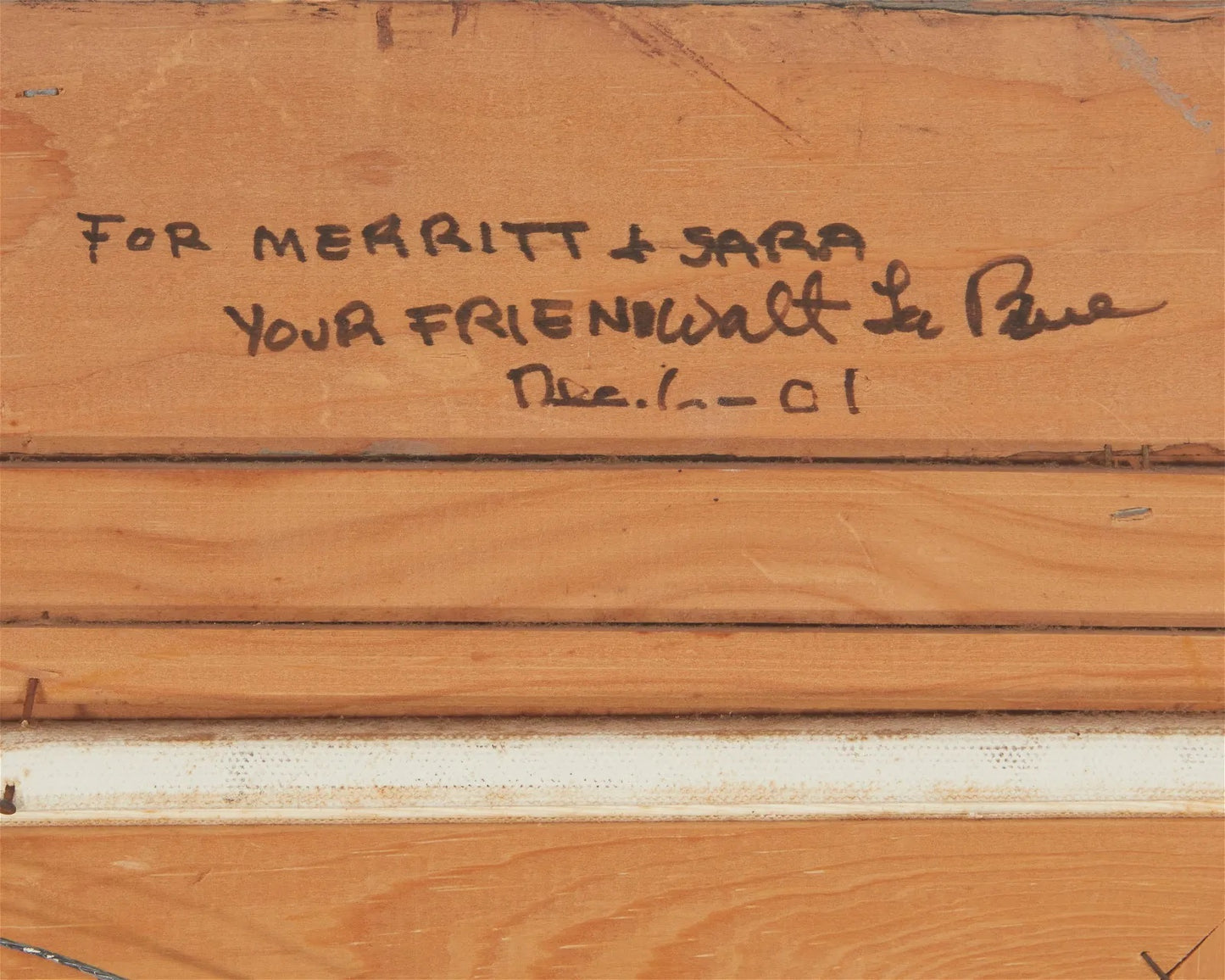 Walt LaRue - No Spot for a Greenhorn 2001 12" x 16"