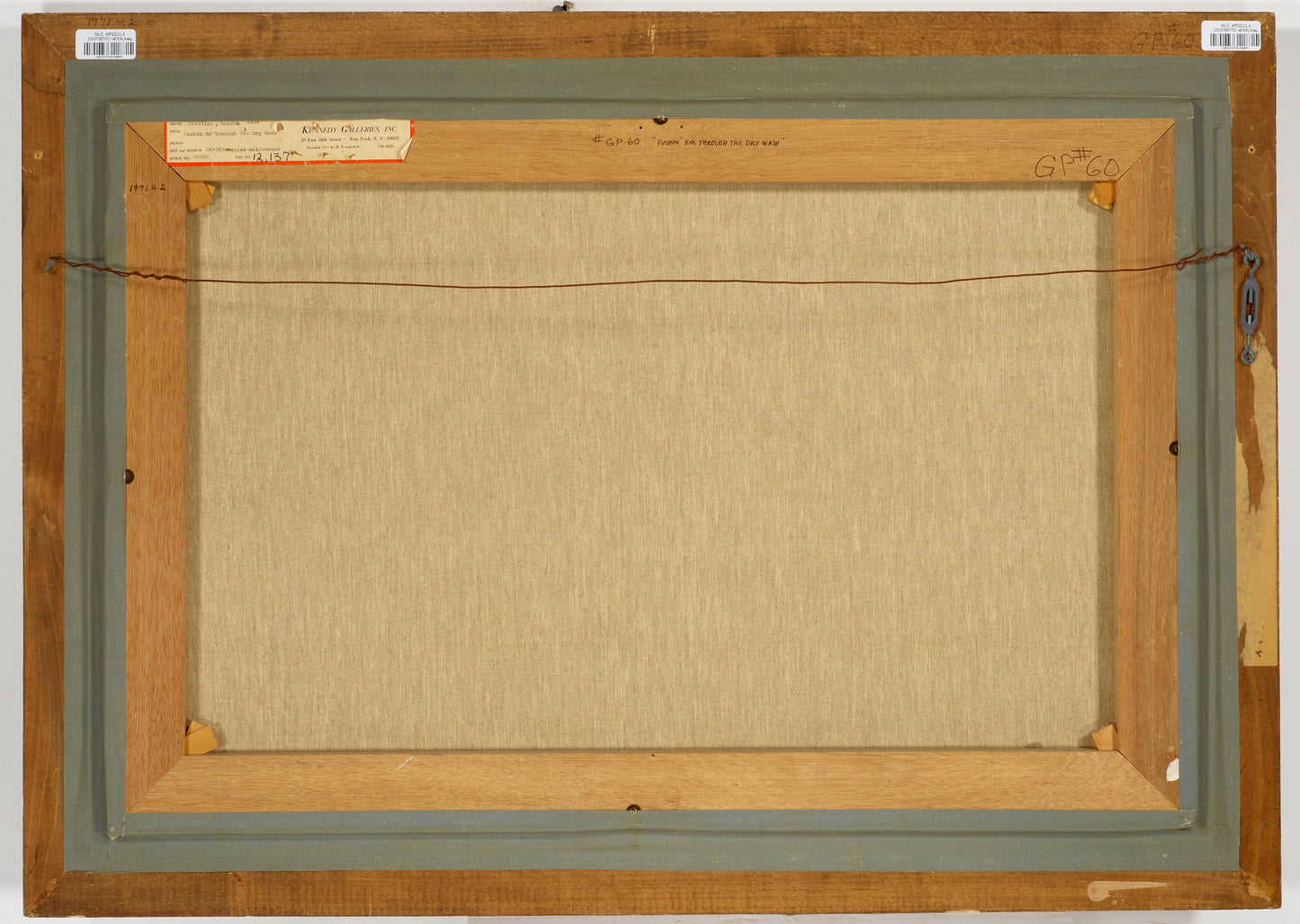 Gordon Dale Phillips - Pushing 'em Through the Dry Wash 1970 24" x 36"