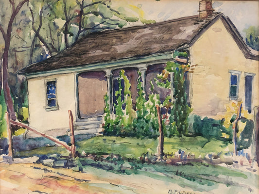 Bent Franklin Larsen - Pioneer Home of Allen Weeks 10.5" x 13.5"