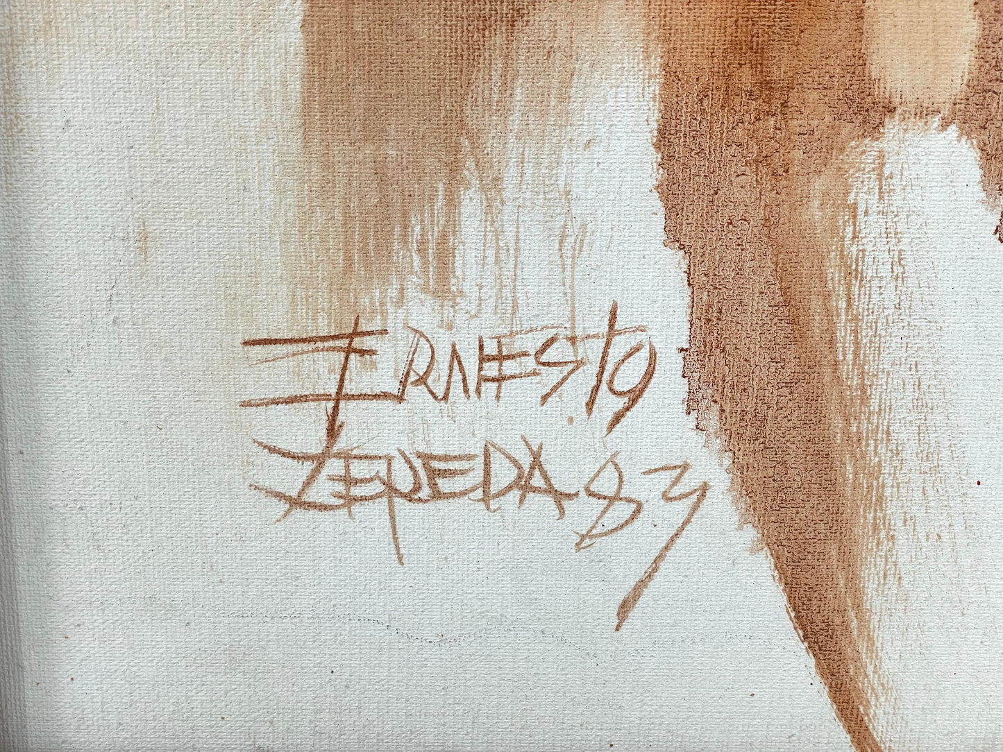 Ernesto Zepeda - Portrait of an Indian 36” x 24”