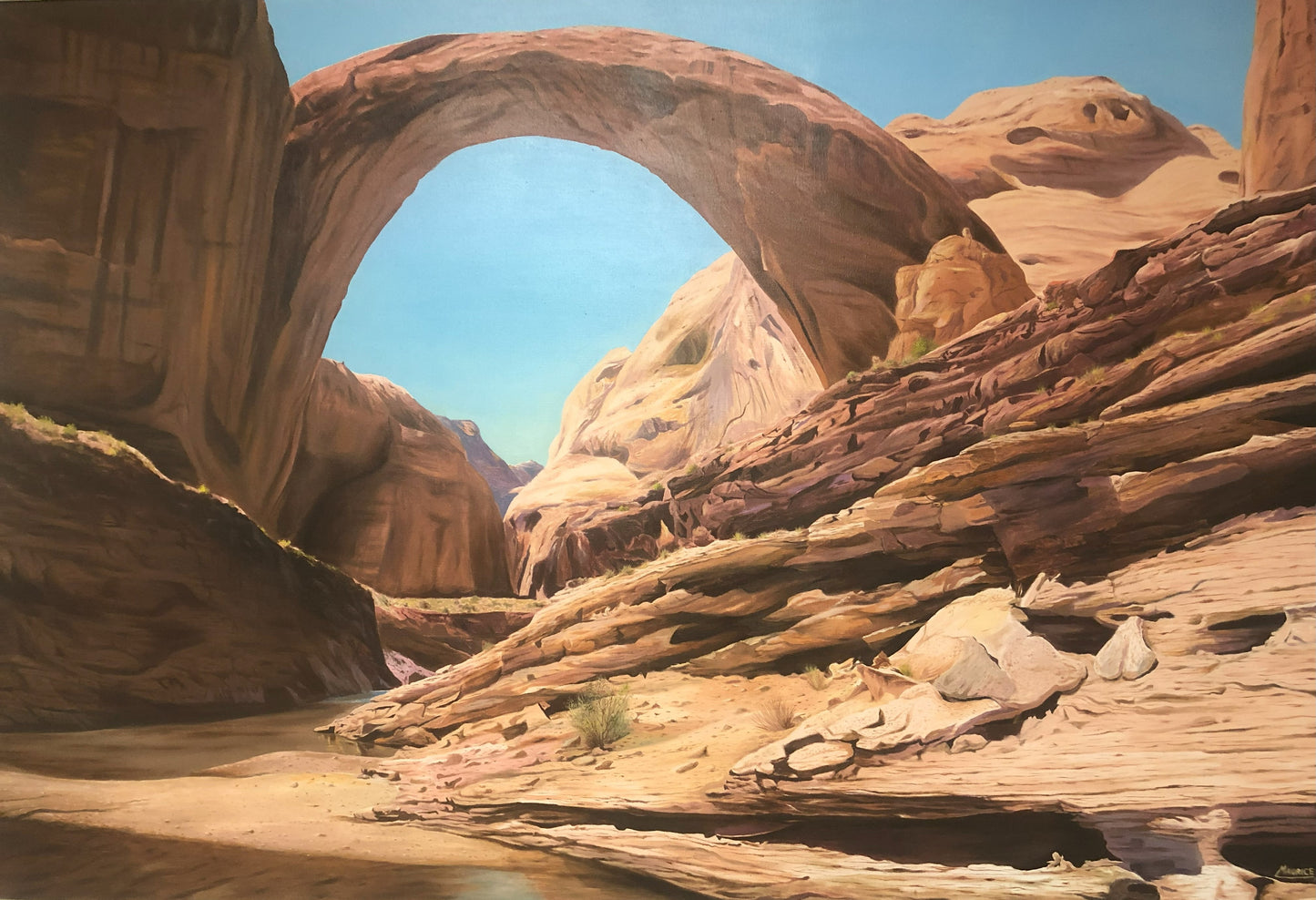 Maurice Green - Rainbow Bridge 48" x 72"