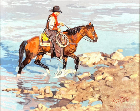 Dean St. Clair - River Crossing 2003 24” x 30”