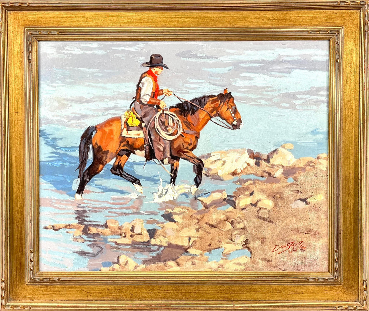 Dean St. Clair - River Crossing 2003 24” x 30”