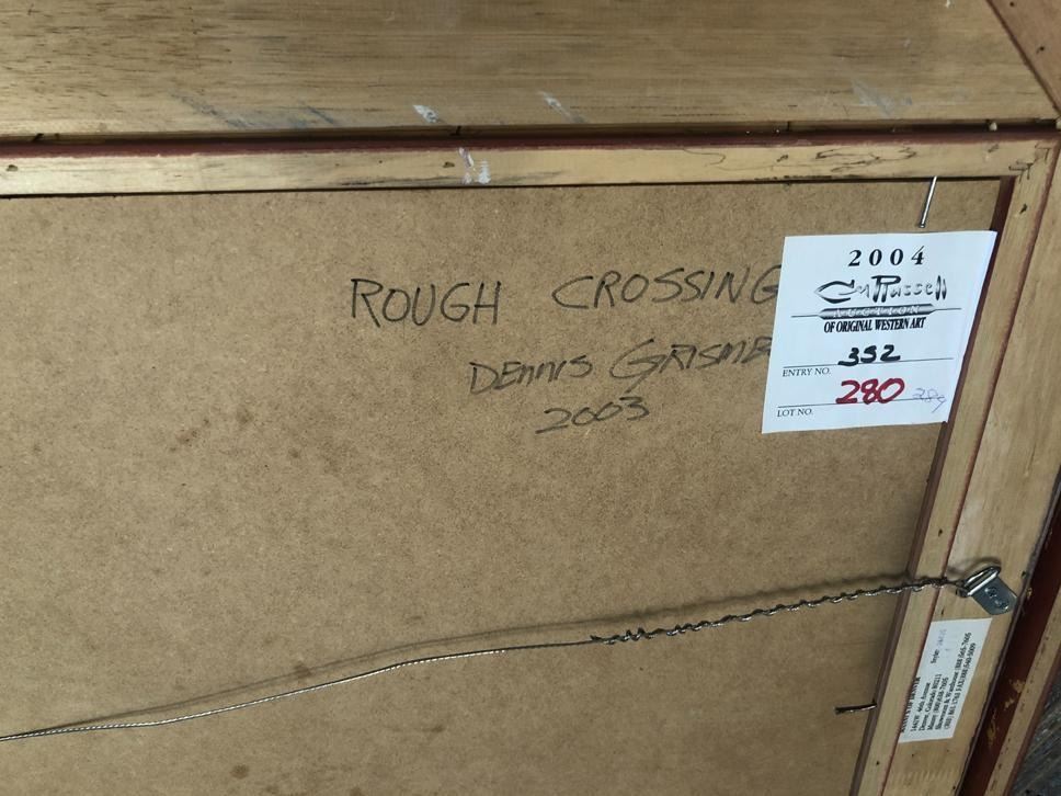 Dennis Grismer - Rough Crossing 24" x 48"