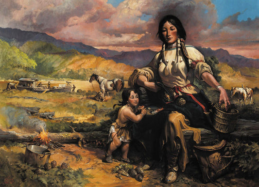 William Arendt - Sacajawea and Pomp 45" x 62"
