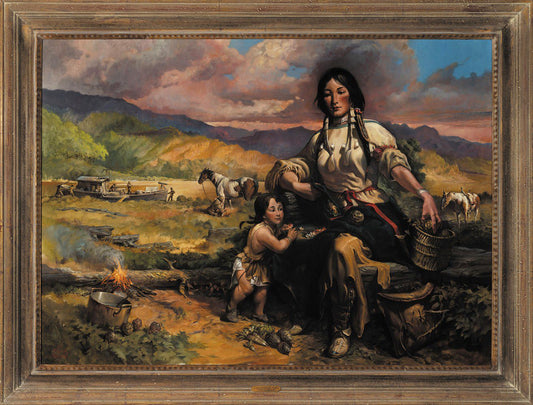 William Arendt - Sacajawea and Pomp 45" x 62"