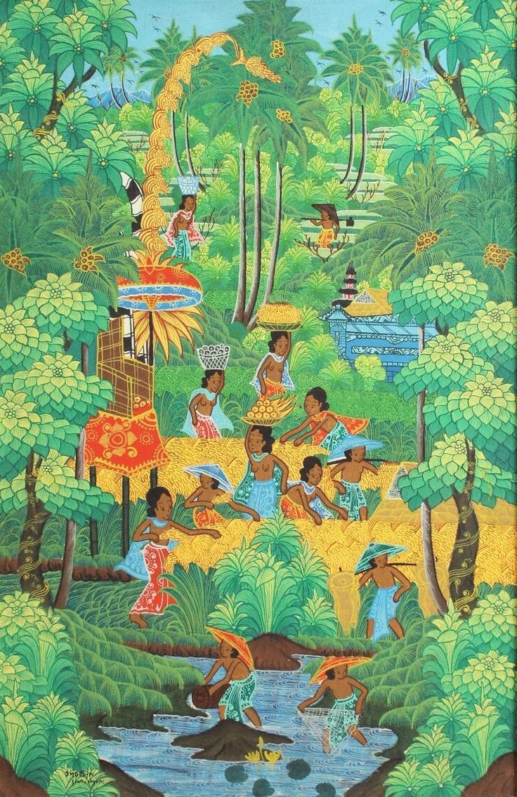 Sayan Bali Village 15” x 23”