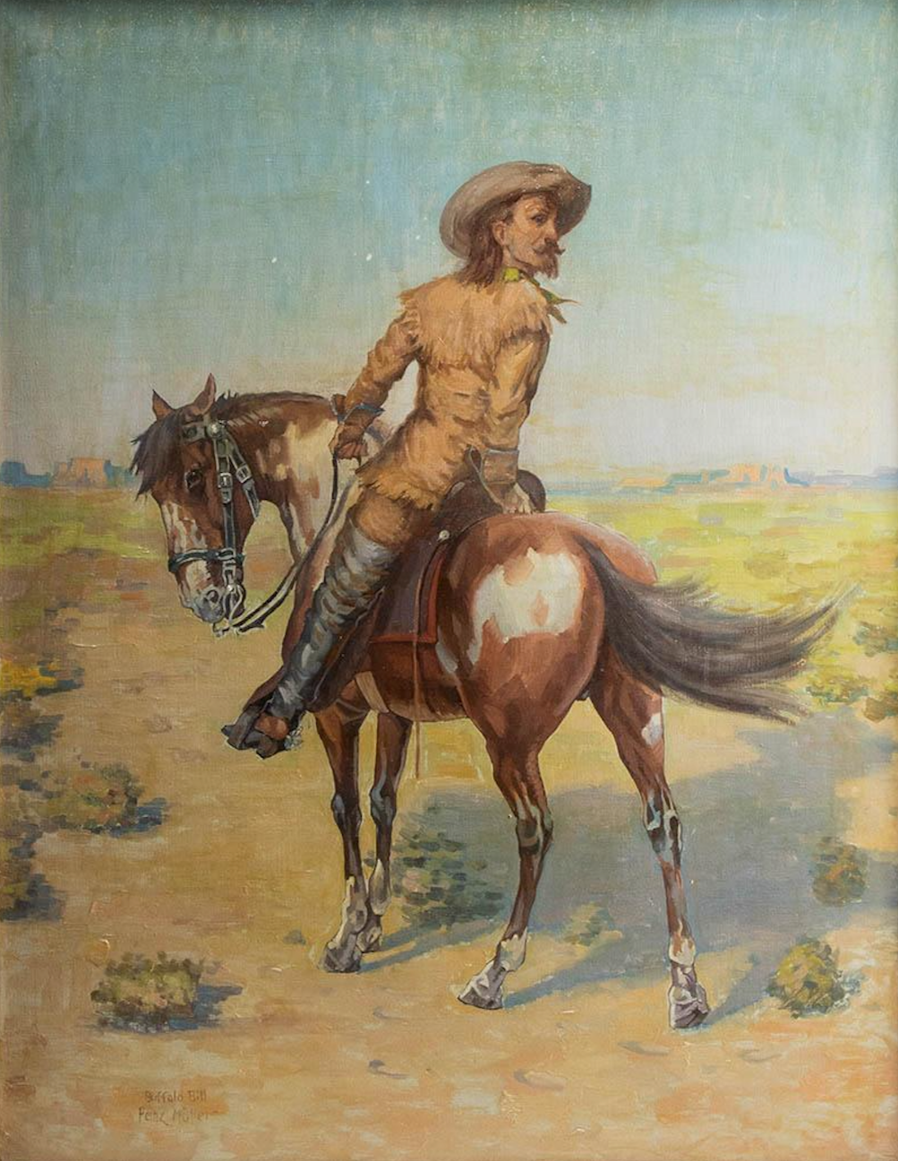 Heinz Muller - Buffalo Bill 36.125" x 28.125"