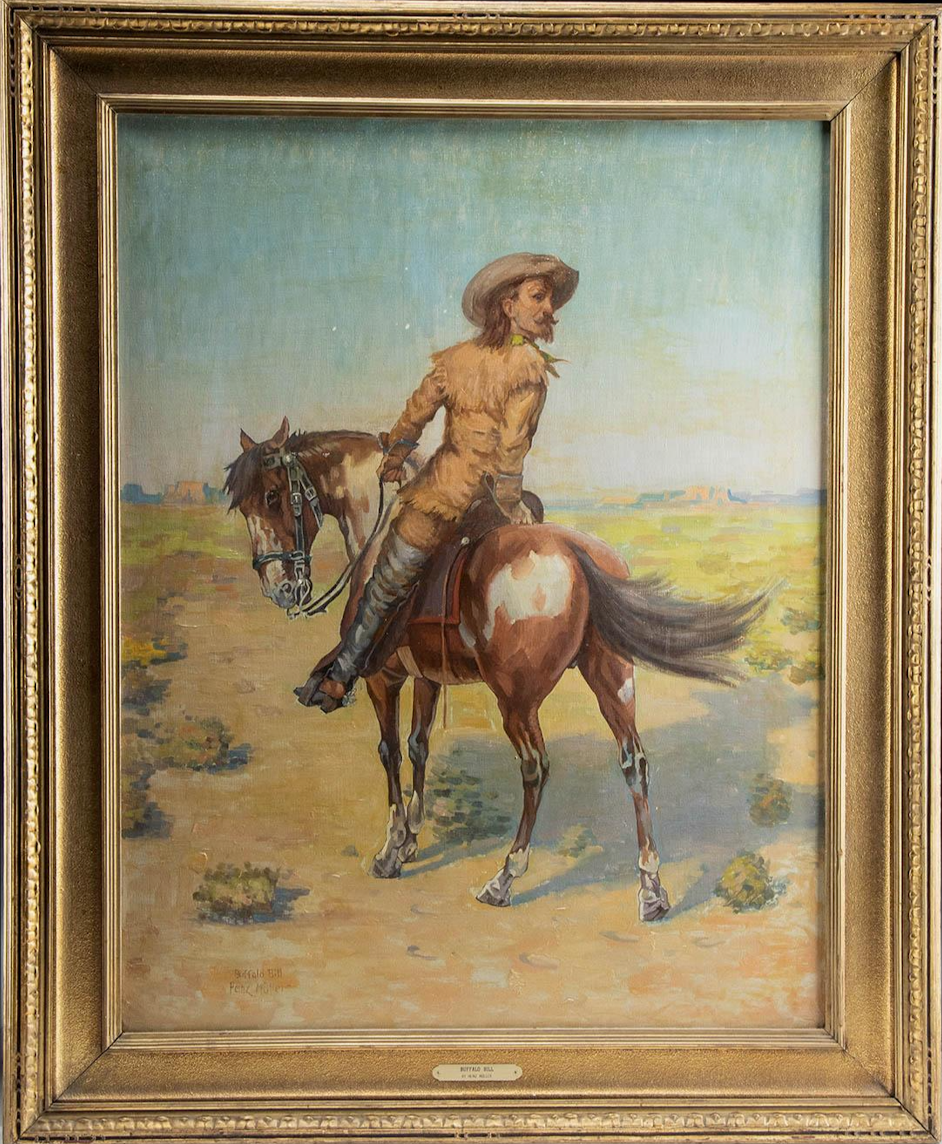 Heinz Muller - Buffalo Bill 36.125" x 28.125"