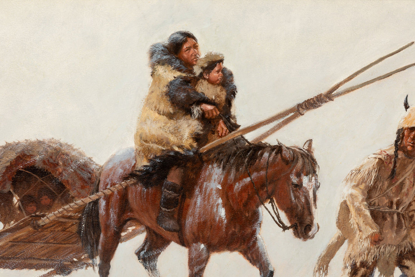 Glen Hopkinson - Seasons in the Snow 18” x 30"