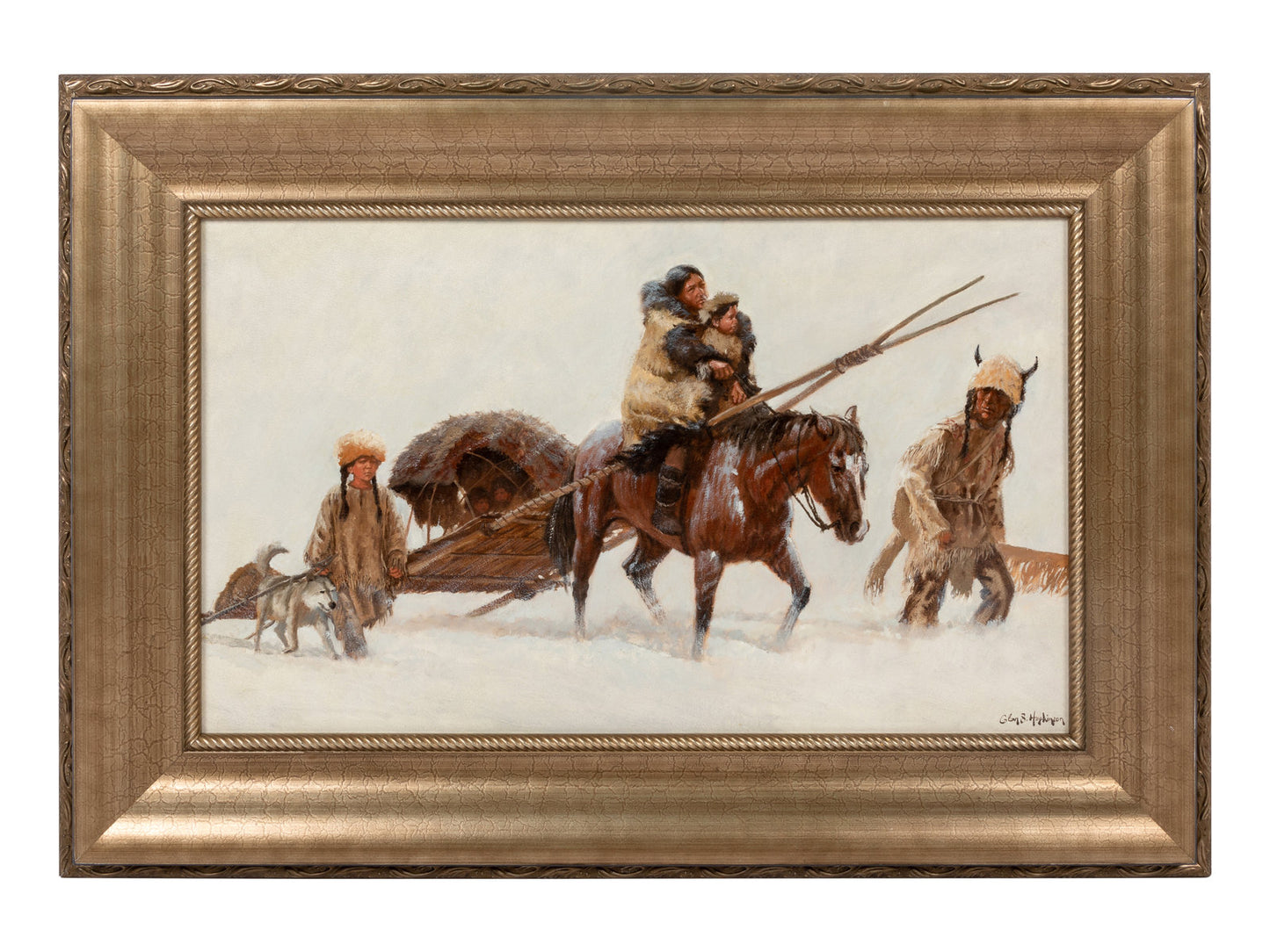 Glen Hopkinson - Seasons in the Snow 18” x 30"