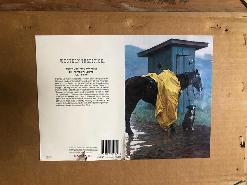 Thomas Lorimer - Sharin' his Grub 24" x 36"