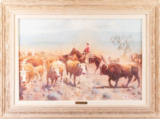 Robert Nieto - Sortin 'em Out 24" x 36"