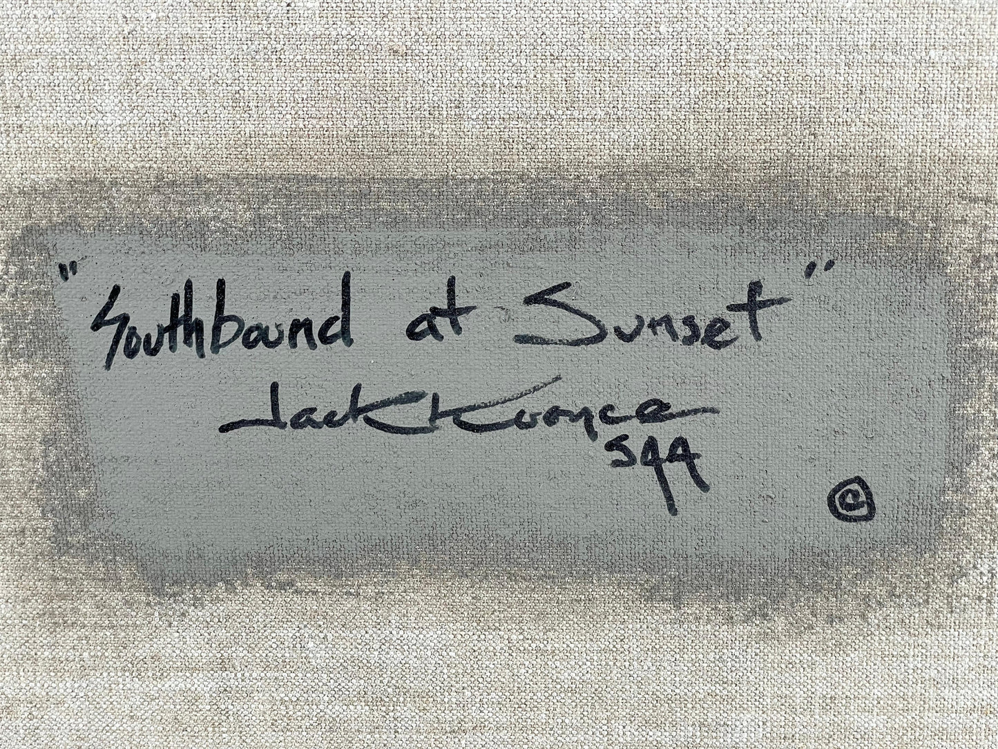 Jack Koonce - Southbound at Sunset 20" x 24"