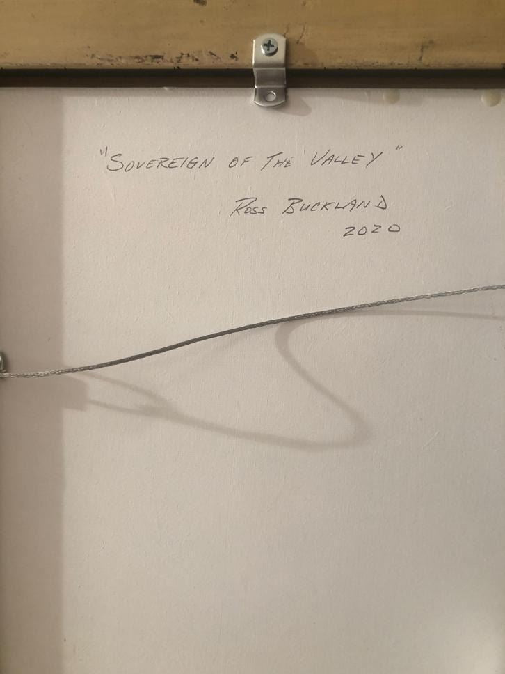 Ross Buckland - Sovereign of the Valley 2020 30" x 20"