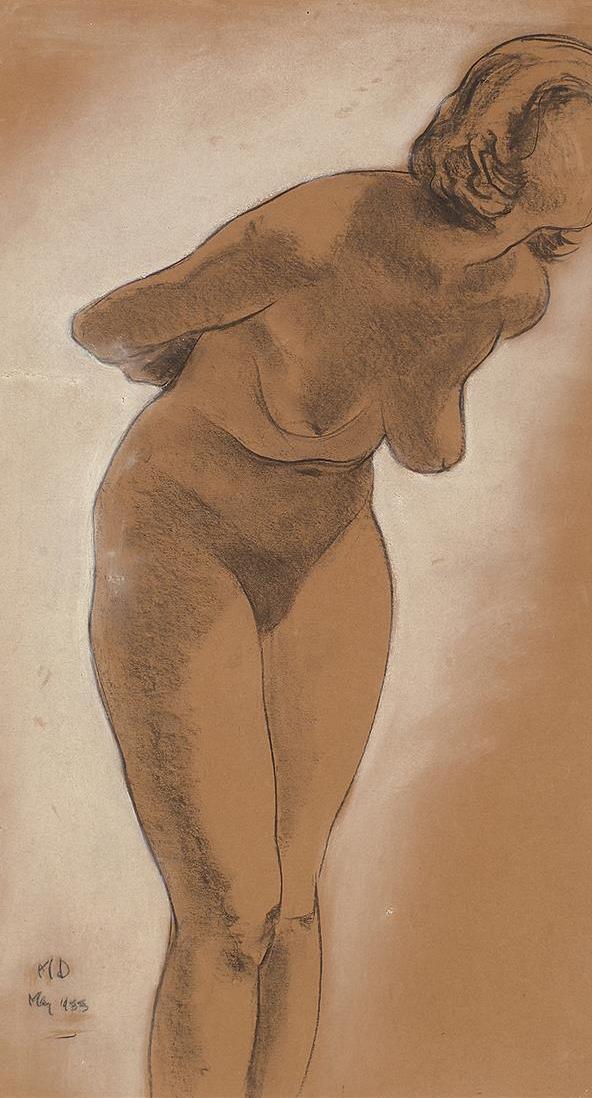 Maynard Dixon - Standing Figure 22.5" x 12.75"