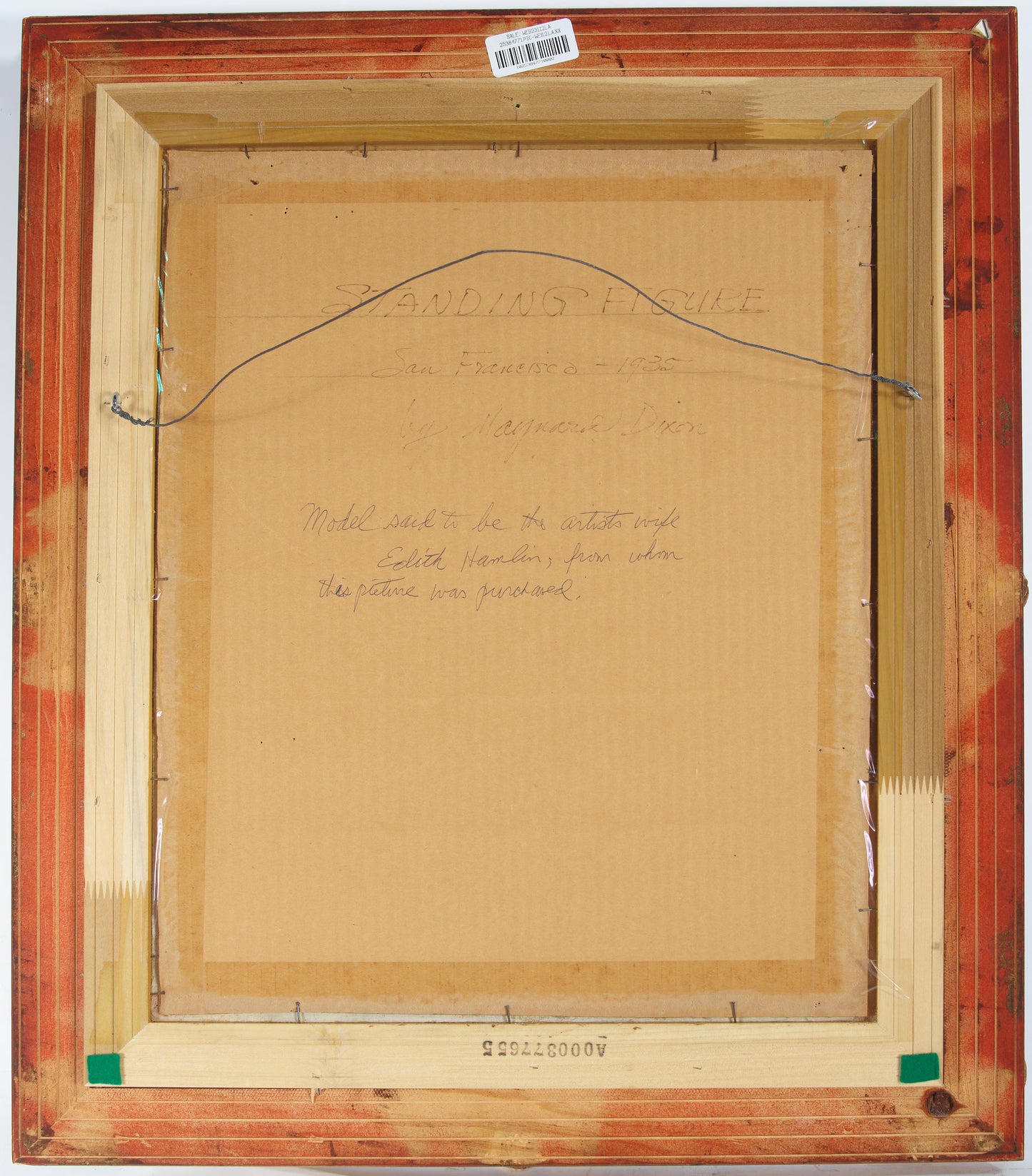 Maynard Dixon - Standing Figure (Edith Hamlin) 1935 20" x 16"