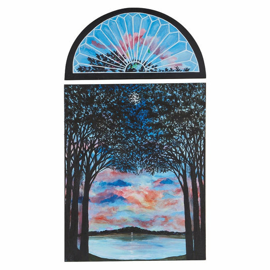 Georgiana Kettler - Sunset Over Lake Arbor 1985 84" x 48"