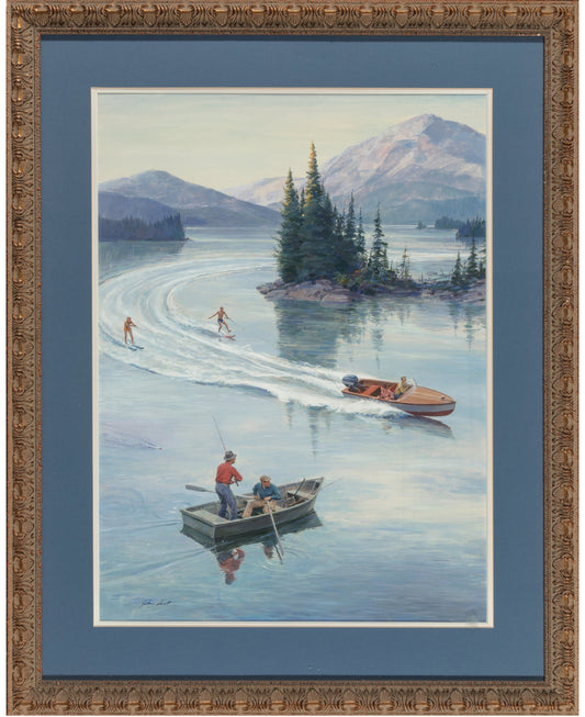 John Walter Scott - Surprise on the Lake 26" x 29"