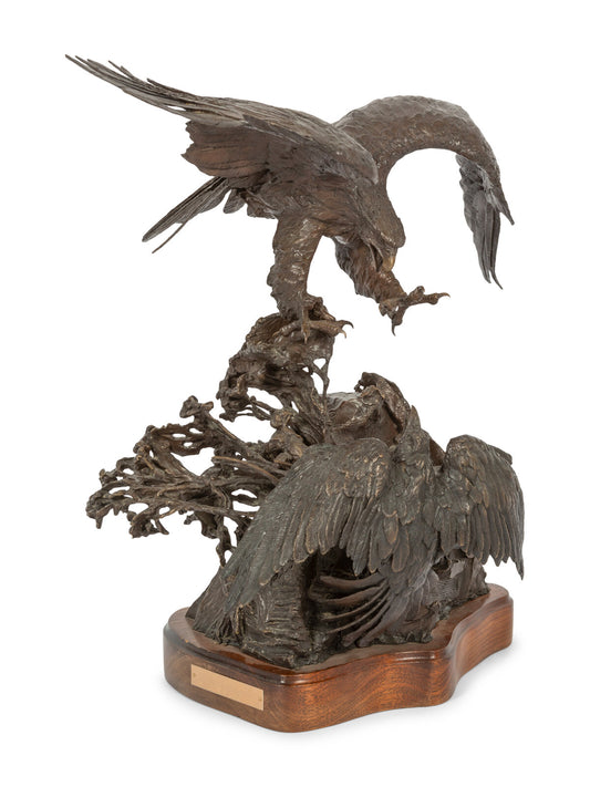 Lorenzo E. Ghiglieri - The Protector, 1981 - 17" x 13" x 12" Bronze 10/45