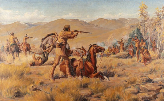 Irvin "Shorty" Shope - The Shooting of John Bozeman 22" x 36"