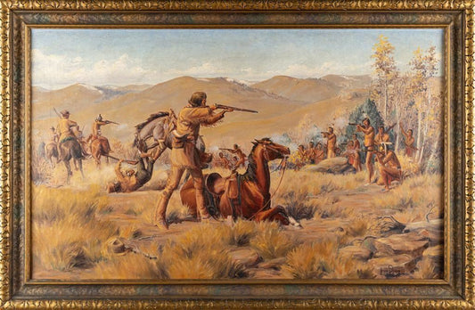 Irvin "Shorty" Shope - The Shooting of John Bozeman 22" x 36"
