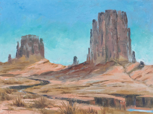 Howard Bobbs - Untitled (New Mexico Monument) 18" x 24"