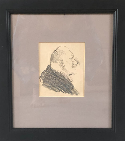 Maynard Dixon - A Bohemian, San Francisco 4.5" x 3.75"