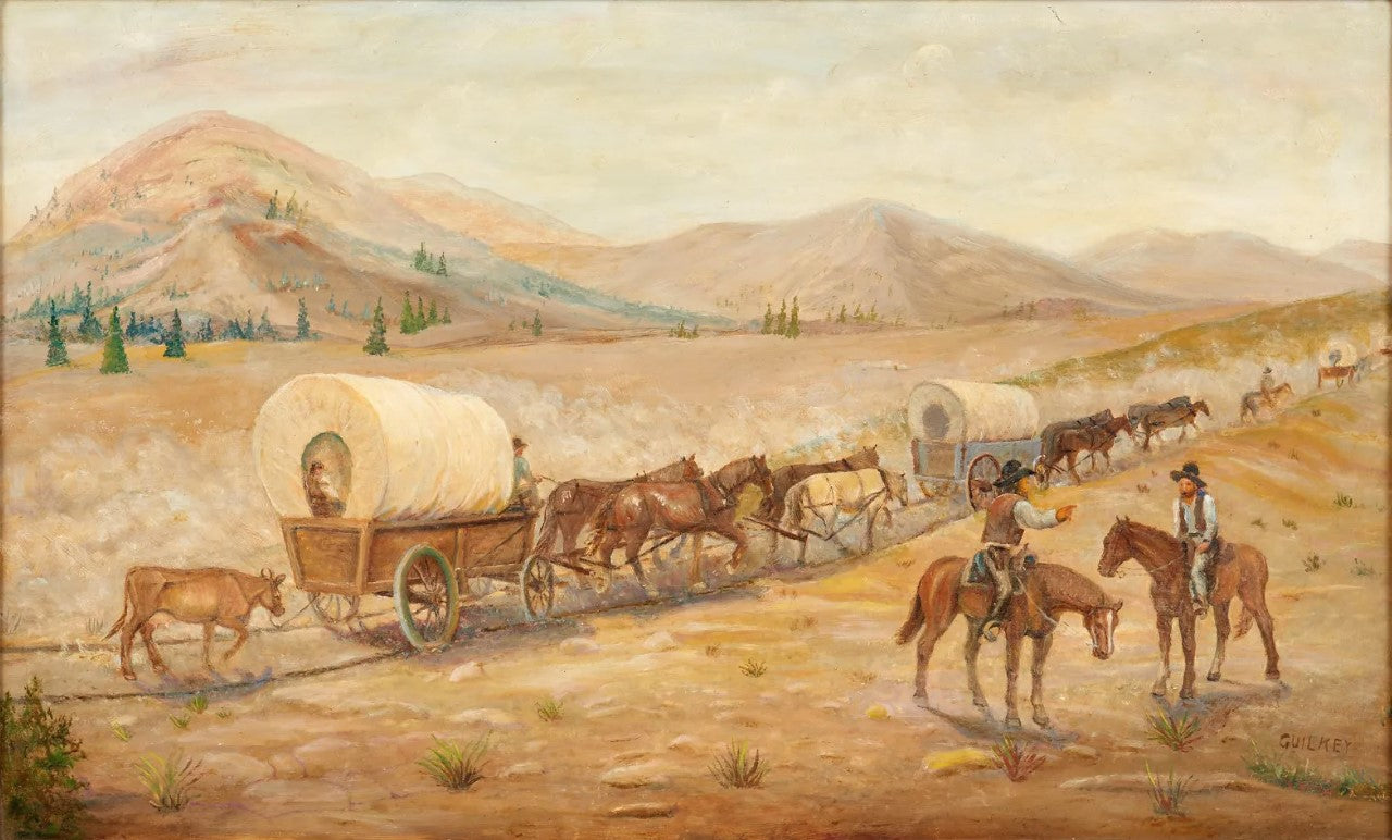 Ruth Guilkey - Wagon Train 20" x 32"