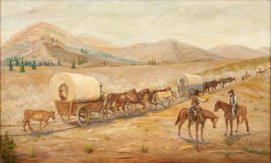 Ruth Guilkey - Wagon Train 20" x 32"