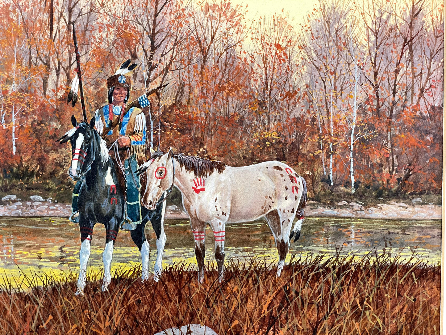 Ron Stewart - War Ponies 15" x 11"