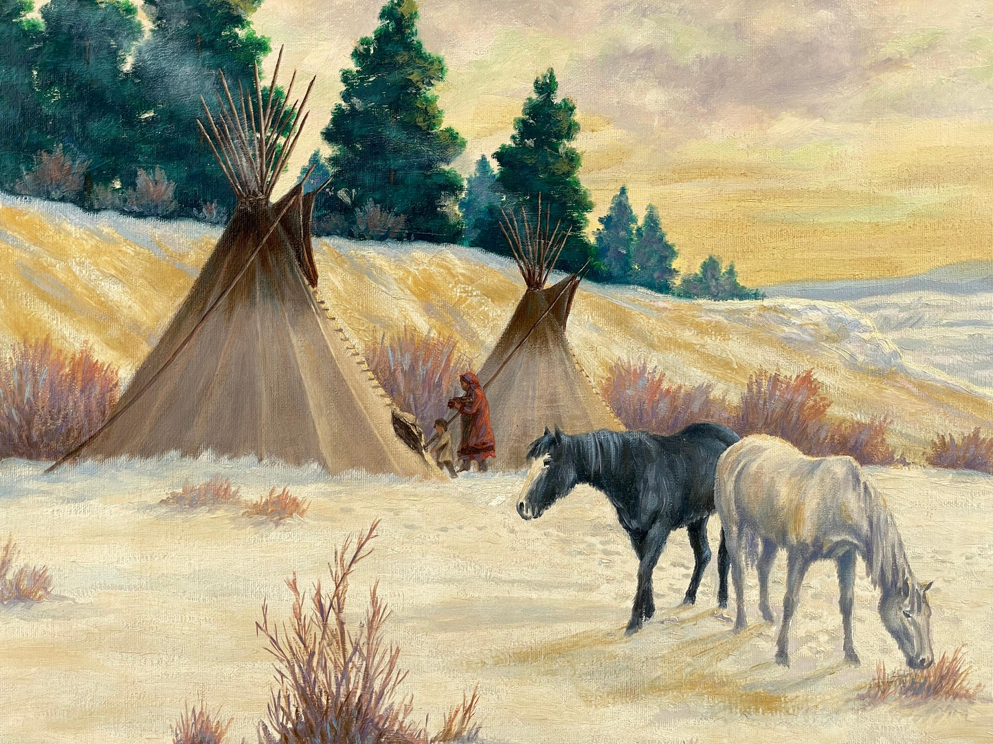 David Gordon Paulley - When Ponies Wear Long Hair 18" x 24"