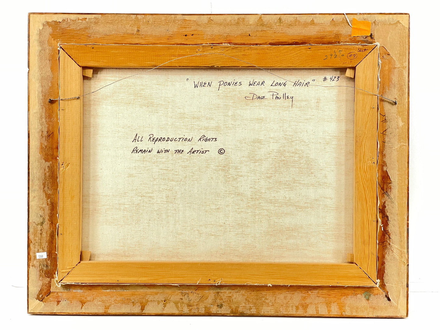 David Gordon Paulley - When Ponies Wear Long Hair 18" x 24"