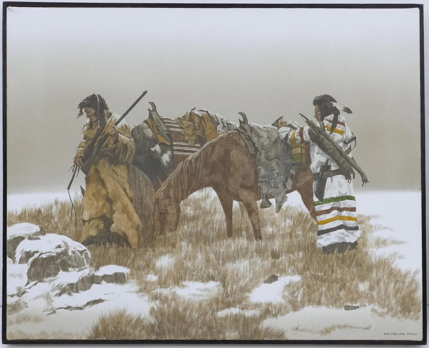 Nicholas Pace - Winter Hunt 24" x 30"