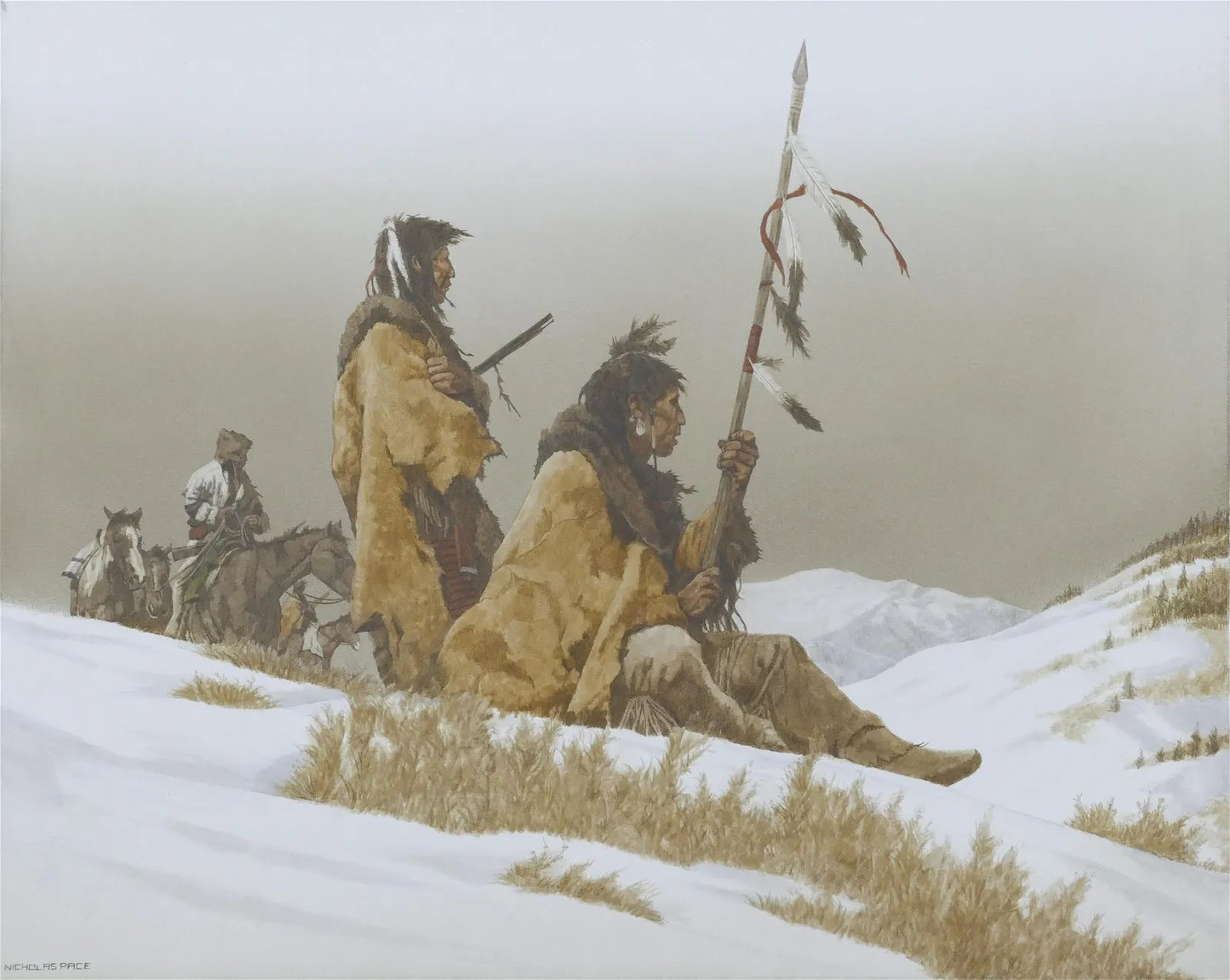 Nicholas Pace - Winter Lookout 24" x 30"