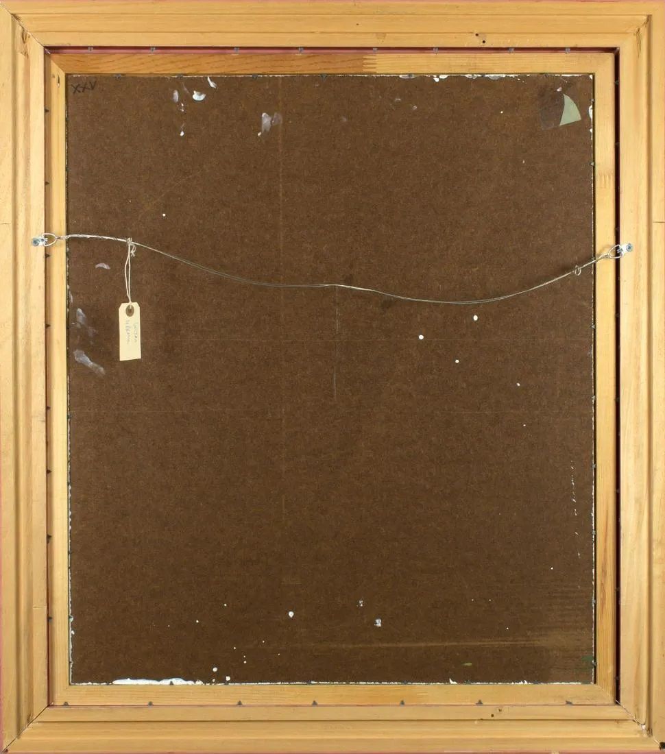 Thomas DeDecker - Untitled (Landscape with Teepee) 32" x 28"