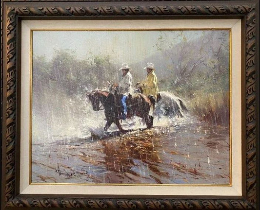 Robert Hagan - Wet Crossing 28" x 21.5"